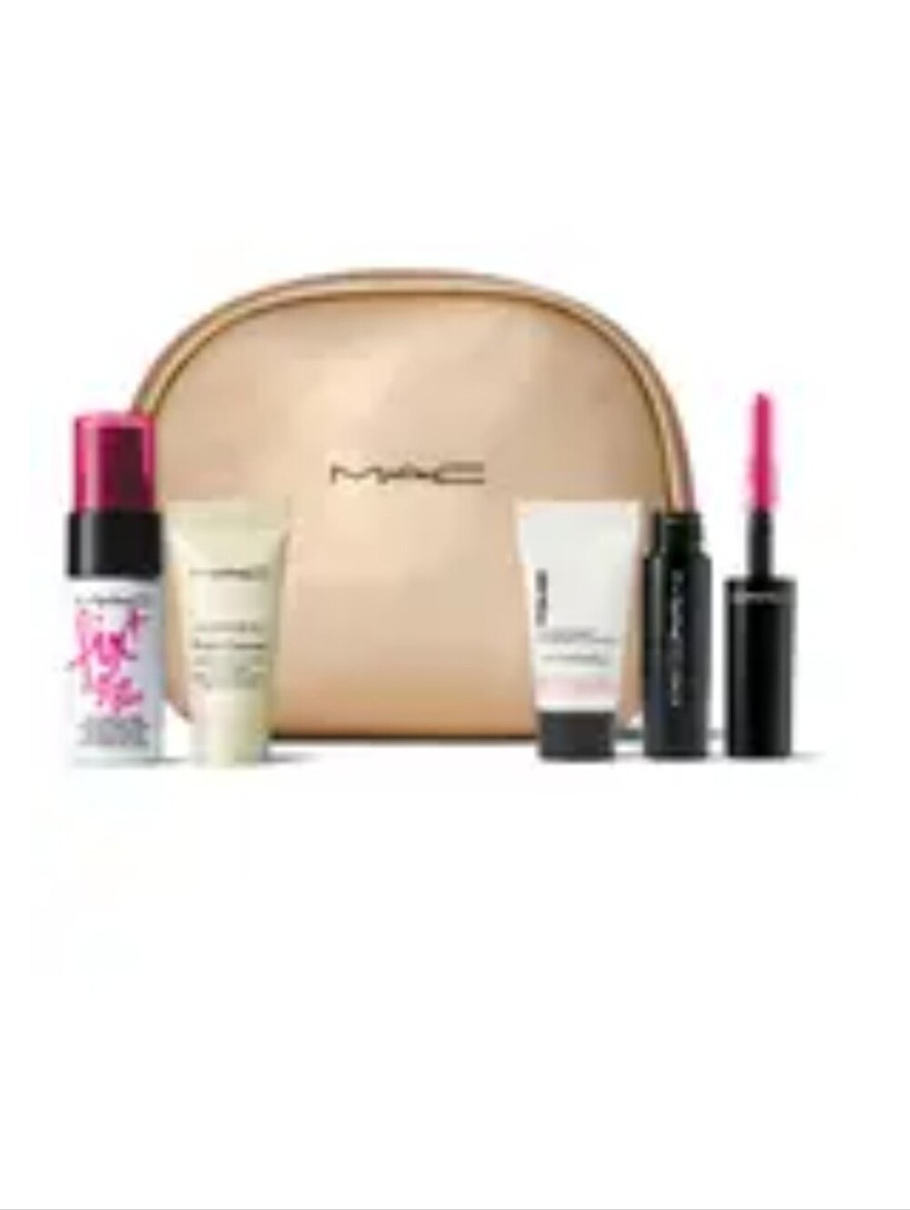 MAC Cosmetics Set with Gold Metallic Pouch. New In Bag, SEALED.💥